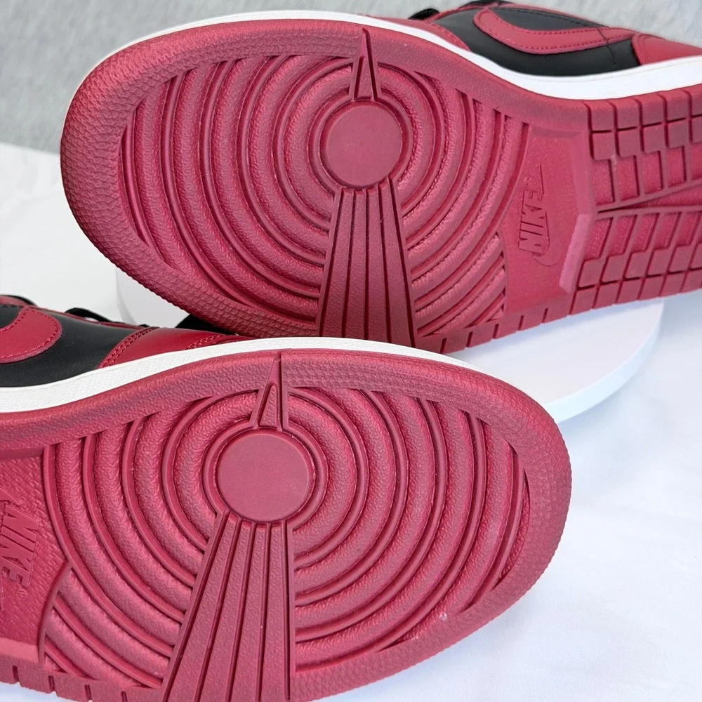 Air Jordan 1 Low Varsity Red Black White Mens Sneakers 553558-606 US 10.5